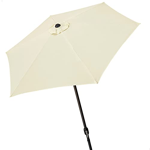 AKTIVE Garden 53866 Parasol hexagonal, diámetro 250 cm, crema mástil aluminio