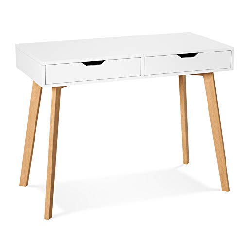 Homfa Mesa de Escritorio Mesa para Ordenador Escritorio para Estudio Oficina Dormitorio...