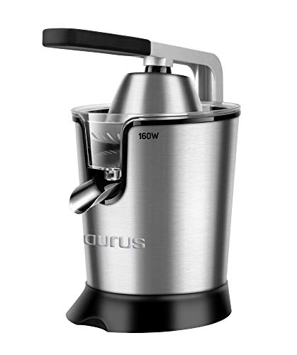 Taurus Easy Press Exprimidor eléctrico de Palanca de 160 W, 2 Conos...