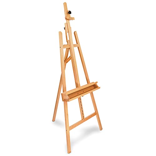 Artina - Caballete de Madera Barcelona - Madera Maciza Altura MAX. Lienzo:...