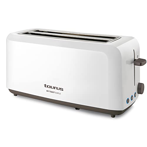 Taurus Mytoast Duplo-Tostadora (1450 W, Tres Funciones, Iluminación LED) 0 Decibeles, 2...