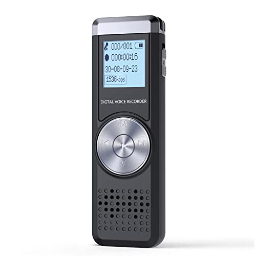32GB Grabadora de Voz Digital, KINPEE Grabadora Audio con Reproductor de MP3,...