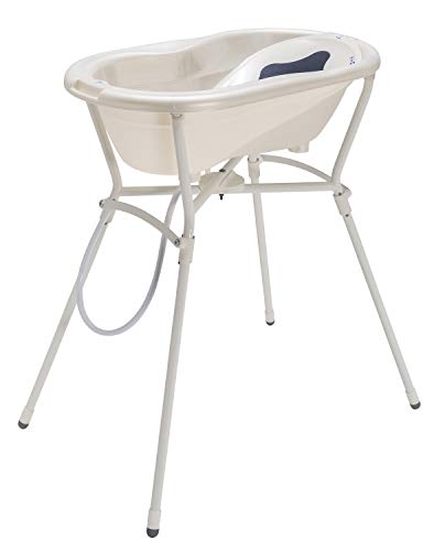 Rotho Babydesign Set de baño completo con bañera y Soporte plegable, 0-12...