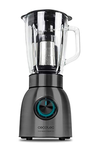 Cecotec Batidora de Vaso Power Black Titanium 1500. Potencia 1500 W, con...