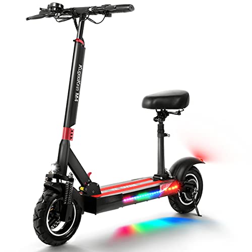 urbetter Patinete Electrico Adulto, Scooter eléctrico Plegable, Pantalla LCD 10AH 500W, neumáticos...