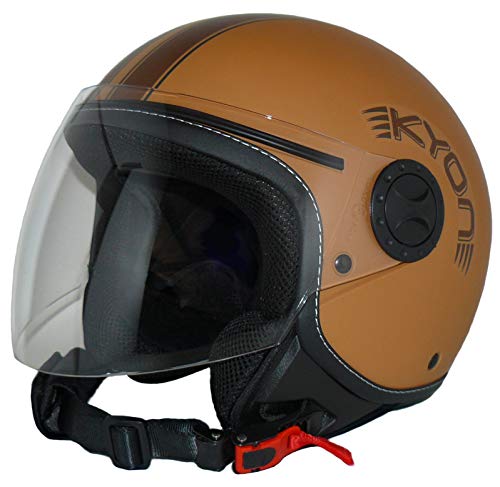 Protectwear Casco abierto con facial con visera larga H710-BR-M