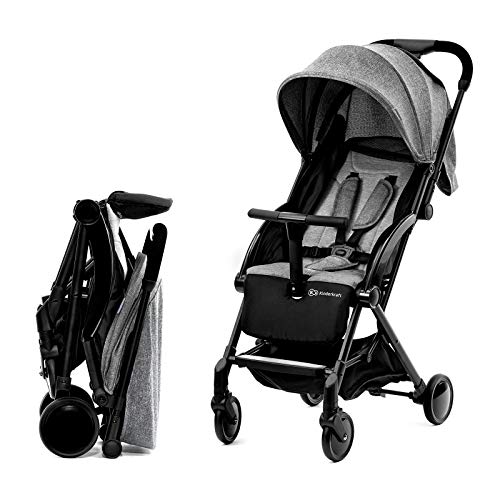Kinderkraft PILOT - Silla de Paseo, Carrito, Plegable, Transportable, color Gris