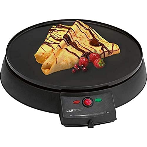 Clatronic CM 3372 Máquina de hacer crepes, tortitas, tortillas, plato 29 cm...
