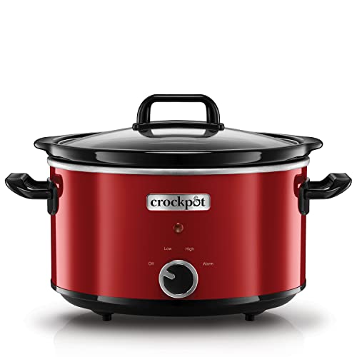 Crock-Pot SCV400RD-050 Olla de cocción lenta manual para preparar multitud de recetas,...