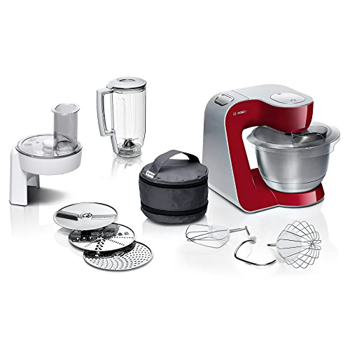 Bosch MUM58720 CreationLine Robot de cocina, 1000 W, color rojo