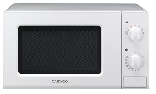Daewoo KOR-6F07 Microondas, 20 litros, Manual, sin Grill, Color Blanco, 700 W