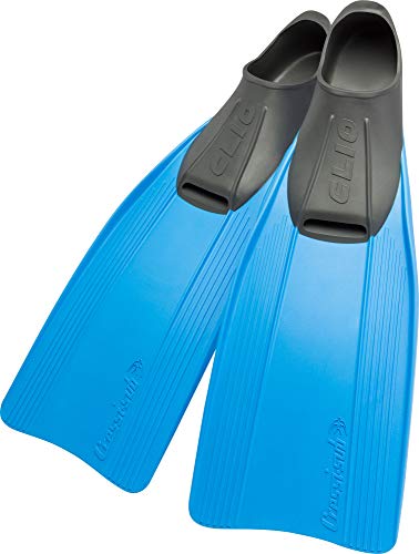 Cressi Clio Premium Aletas para Buceo, Snorkeling y Natación, Unisex, Azul, 37/38