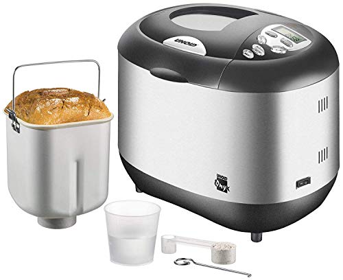 Unold Backmeister Onyx Panificadora 8695, 750-1000 gr, Acero Inoxidable, 600 W, 1...