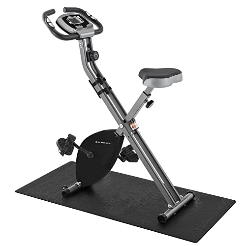 SONGMICS Bicicleta Estática, Bicicleta Fitness, Entrenador Plegable Indoor, 8 Niveles de Resistencia...