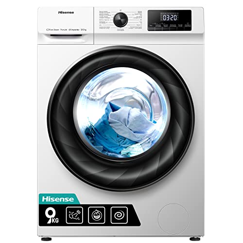 Hisense WDQY901428VJM - Lavadora Secadora 2 en 1 con Vapor, Carga Frontal...