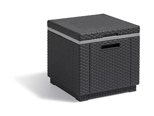 Keter Ice Cube Mesa nevera para jardín, Grafito