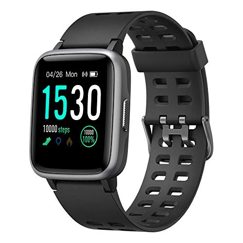 YAMAY Smartwatch, Impermeable Reloj Inteligente con Cronómetro, Pulsera Actividad Inteligente para Deporte,...
