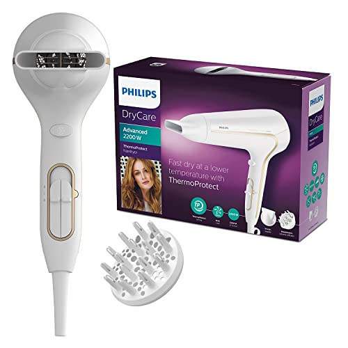 Philips DryCare Advanced HP8232/00 Secador ThermoProtect Ionic con Ionizador para Suavizar el...