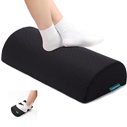Topmener Reposapiés Debajo del Escritorio, Reposapiés Ergonómico con Espuma de Alta Densidad...