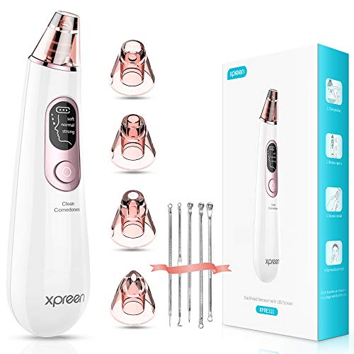 Limpiador de Poros, Xpreen Extractor de Puntos Negros Limpiador Facial Blackhead Remover...