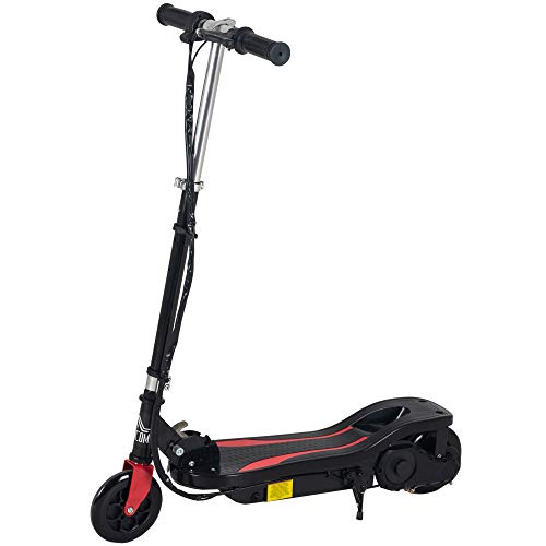HOMCOM Patinete Eléctrico Altura Ajustable Scooter Eléctrico Plegable con Interruptor de Arranque...