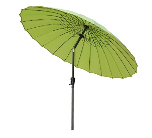 Angel Living 250cm Parasol de Acero y Aluminio de Jardín con Manivela,...