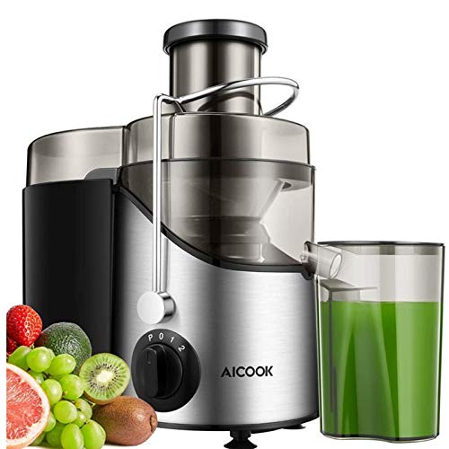 Licuadoras Para Verduras y Frutas, Aicook 3 Velocidades Licuadora Prensado Frio Extractor...