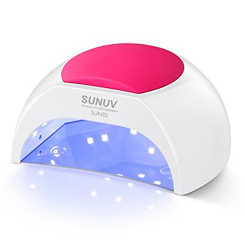 SUNUV SUN2C 48W Lampara Led Uñas Profesional con temporizador, Sensor para uñas...
