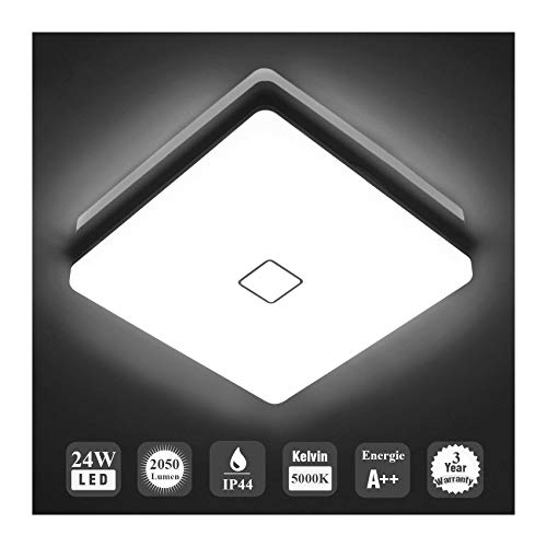 Öuesen LED 24W lámpara de techo resistente al agua moderna LED luz...