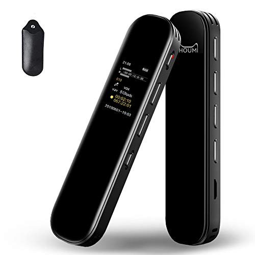 16G Grabadora de Voz Digital Portátil, HD Grabador Sonido con Reproductor MP3,...