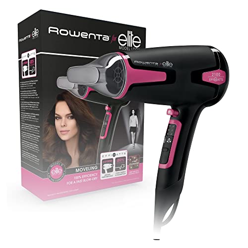 Rowenta Moveling CV3812F0 - Secador de pelo, 2100 Effiwatts, efecto anti estático,...