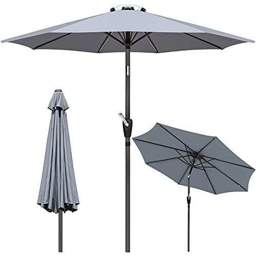 GIKPAL Sombrilla Terraza, 2.7M Parasol de Jardín Grande Sombrilla Playa Protección UV...