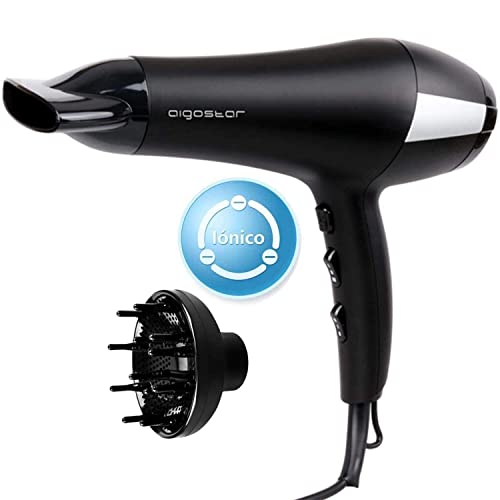 Aigostar Monique 32HIE - 2400W Secador profesional iónico de con 2 velocidades...