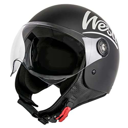 Westt Classic - Casco de Moto Jet Abierto - Ligero y Duradero...