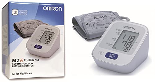 OMRON M2 BASIC Tensiómetro de Brazo digital, Blanco y Azul