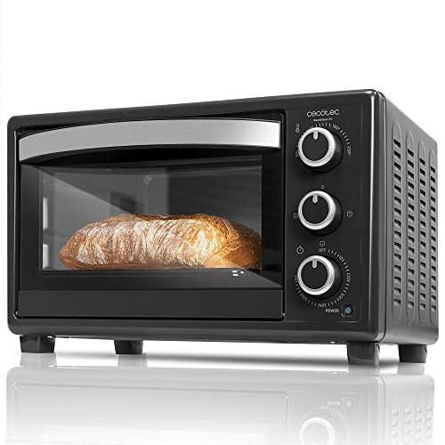 Cecotec Bake&Toast 550 Horno Eléctrico Multifunción de sobremesa, Puerta con Doble Cristal,...