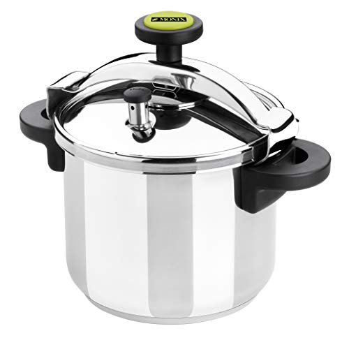 Monix Classica Olla a Presión Tradicional de 10 litros, Acero Inoxidable, Gris,...