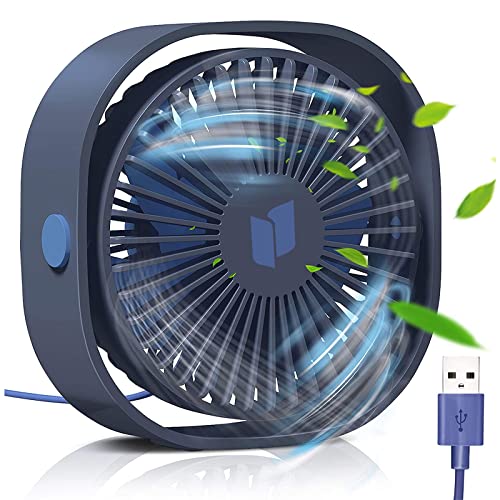 Ventilador USB, TedGem Mini Ventilador USB Silencioso, Personal Portátil Ventilador PC, Para...