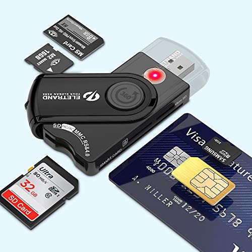Eletrand Inteligente USB 2.0 Lector de Tarjetas | Lector de DNI Electrónico...