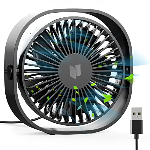 RATEL Ventilador de Mesa USB, Ventilador de Escritorio 12.5 cm Use con...