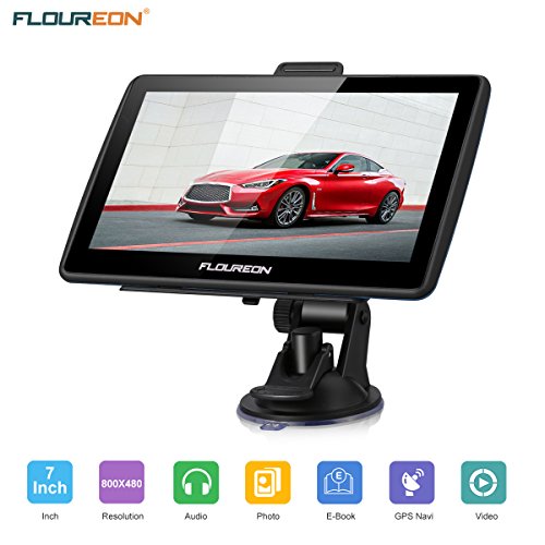 GPS de Coches, FLOUREON Navigation de 7 Pulgadas Pantalla LCD capacitiva Sat...