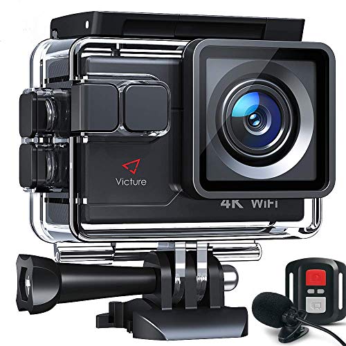 Victure AC700 Cámara Deportiva 4K Wi-Fi 20MP (Cámara de Accion Acuatica de...