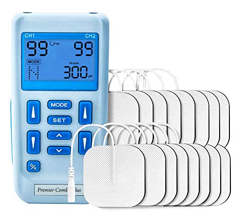 Premier Plus EM6300P Electroestimulador Digital Masaje EMS TENS, Pantalla LCD, 2 Canales,...